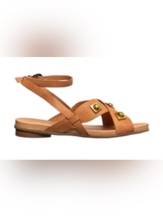 Antelope Shoes - Antelope Reza Brown Studded Leather Sandals, Size 38 EU, 7.5-8 US, NWOB